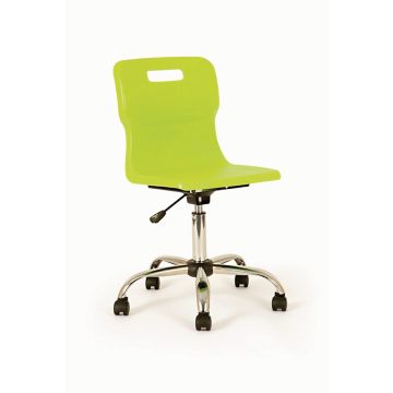 Titan Swivel Chairs - Senior - Castors - Red