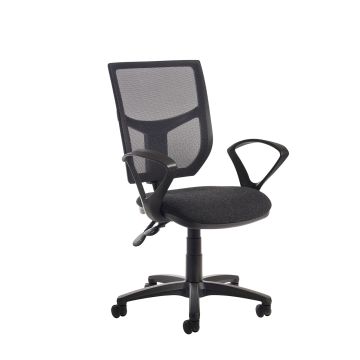 Altino High Back Operator's Chair - Fixed Arms - Charcoal