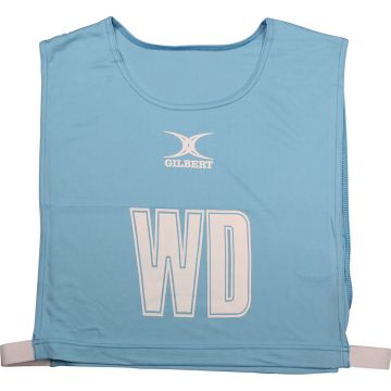 Gilbert Netball Bib - Sky - Pack of 7