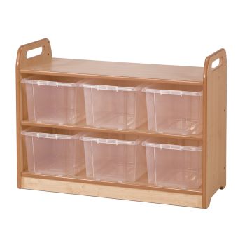 Millhouse Display Unit With Mirror With Clear Tubs