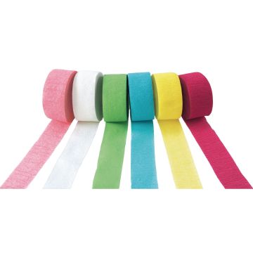 Pastel Crepe Paper Streamers - Pastels - Pack of 6