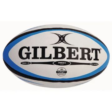 Gilbert Omega Match Rugby Ball- Blue/Black- Size 3
