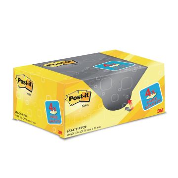 Post-it Note Value Pack - 38 x 51mm - Pack of 20