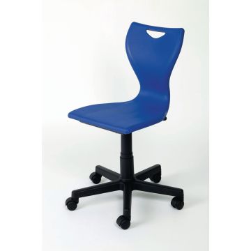 EN50 Computer Chair - Black Castors - Blue
