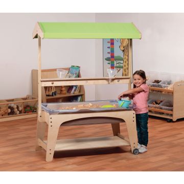 Sand and Water Unit With Canopy and Accessory Kit - 590mm Height