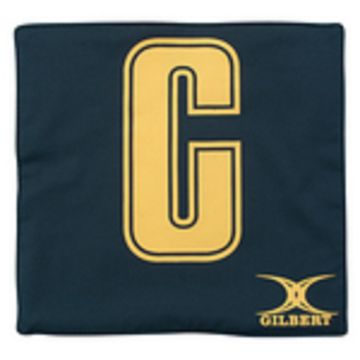 Gilbert Netball Pro Patch Bib - Black/Gold - Pack of 14