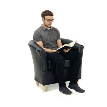 Adult Tub Chair - Black