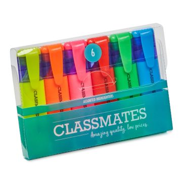 Classmates Highlighter Assorted - Pack of 6