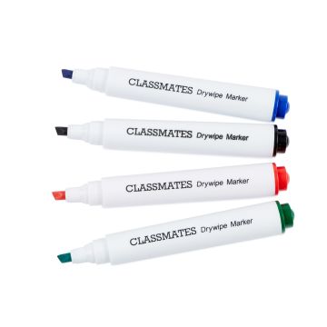Classmates Whiteboard Marker Assorted Chisel Tip - Pack of 50