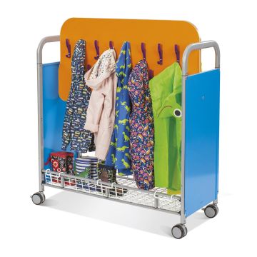 Callero Plus Cloakroom Trolley - Silver