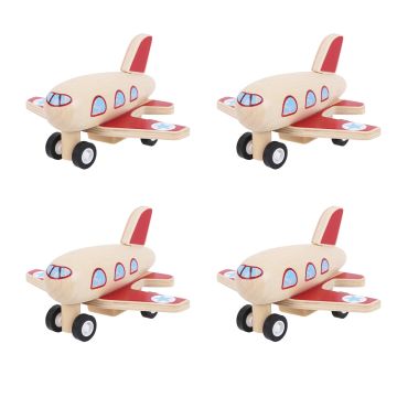 Bigjigs Toys Wooden Pull Back Planes