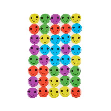 Smiley Badges 25mm - Pack of 40