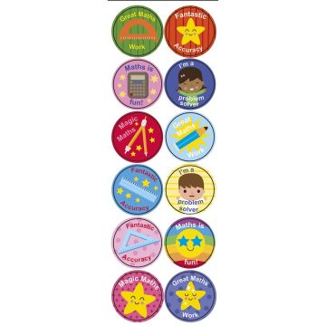 Numeracy Stickers 24mm