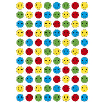Smiley Face Stickers 15mm