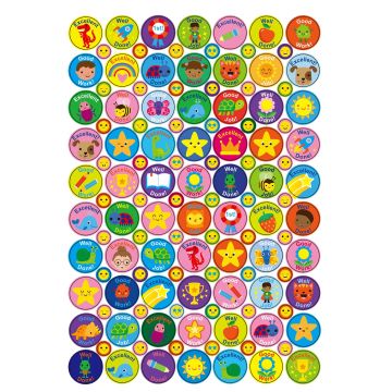 Positive Praise Stickers 24mm and 10mm