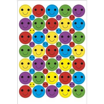 Bumper Pack of Smiley Stickers - 24 and 10mm - Pack of 885