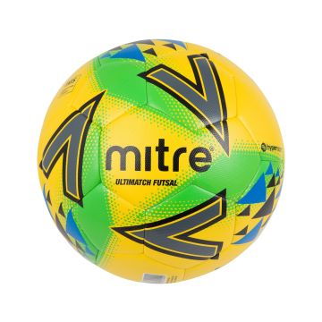 Mitre Ultimatch Futsal Football - Size 4 - White/Red/Black