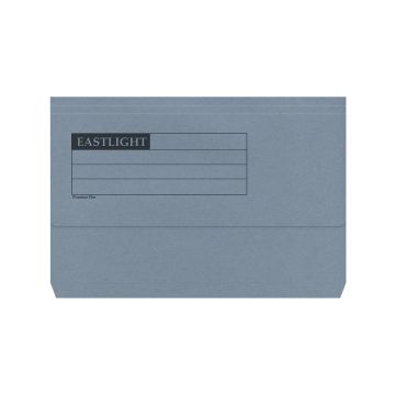 Eastlight Document Wallets Foolscap Half Flap - Blue - Pack of 50