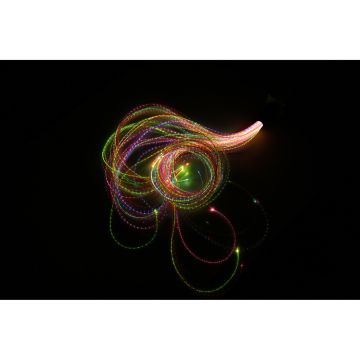 Battery Twinkle Lightsource With Rainbow Strands