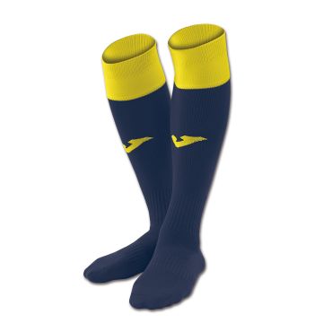 Joma Calcio Socks - 1 Pair - Navy/Yellow - Size 6-11