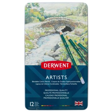 Derwent Artists Pencils - Tin of 12