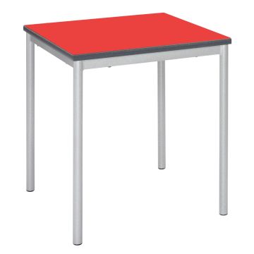 RT32 Square Table -600 x 600 x 530mm - Red/Charcoal