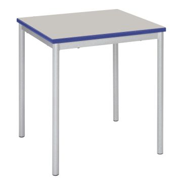 RT32 Square Table -600 x 600 x 460mm - Light Grey/Blue
