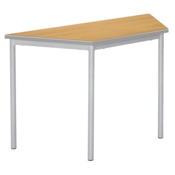 RT32 Trapezoidal Table - 1100 x 550 x 460mm - Beech/Light Grey