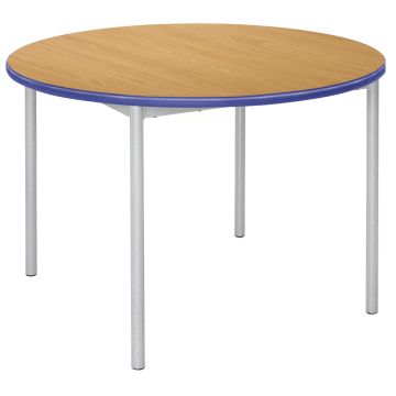 RT32 Circular Table - 110 dia. x 460mm - Beech/Blue
