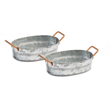 Metal Oval Pans - Pack of 2