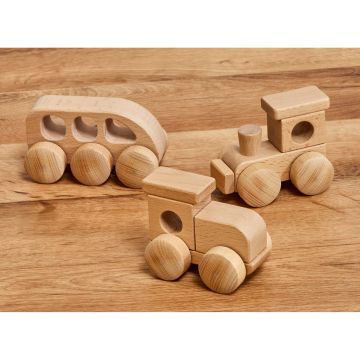 Wooden Trains Set 