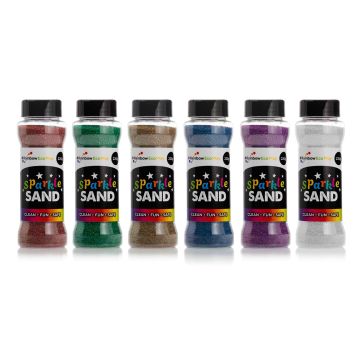 Eco-Friendly Sparkle Sand - 220g Shakers - Pack of 8