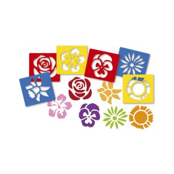 Flower Stencils - Pack of 6
