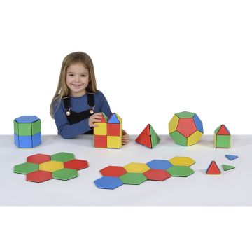 Solid Magnetic Polydron Essential Shapes Set