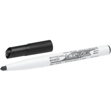 BIC Velleda 1741 Dry Wipe Markers Black - Pack of 100