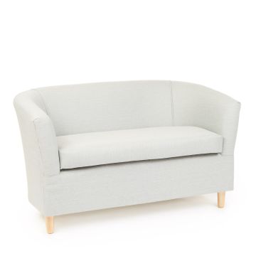 Slub Chenille Tub Sofa - Grey