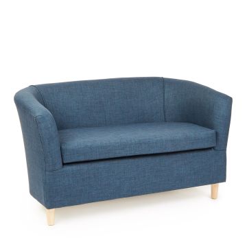 Slub Chenille Tub Sofa - Navy