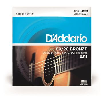 D'Addario 80 -20 Bronze String Set - Light