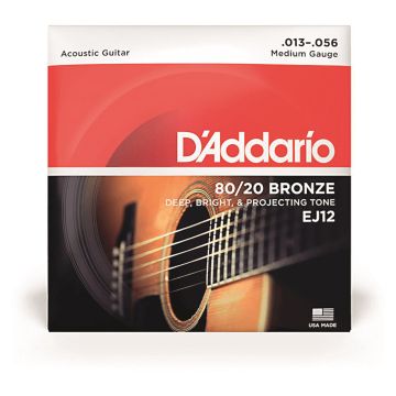 D'Addario 80 -20 Bronze String Set - Medium