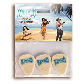 Mahalo Felt Ukulele Plectrums - Pack of 3