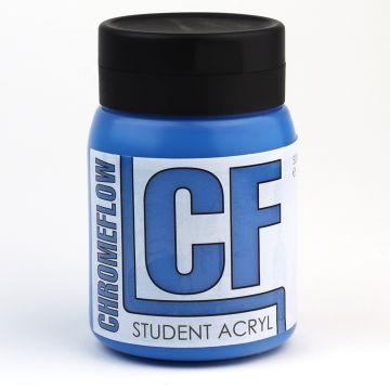Chromeflow CF Student Acryl Paint - 500ml - Primary Cyan