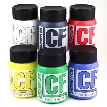 Chromeflow CF Student Acryl Paint - 500ml - Pack of 6