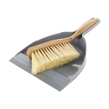 Addies Bamboo Dust Pan and Brush
