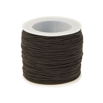 Bead Thonging 1mm x 100m - Black