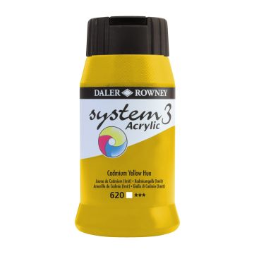 Daler-Rowney System3 Acrylic Paint - 500ml - Cadmium Yellow 