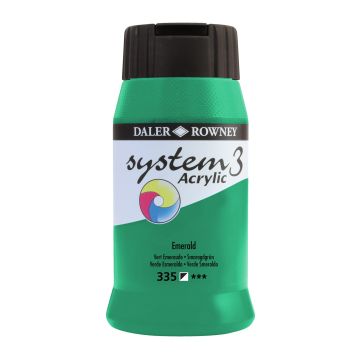 Daler-Rowney System3 Acrylic Paint - 500ml - Emerald Green