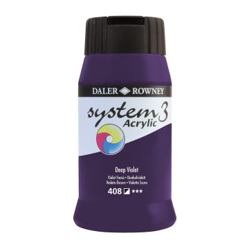 Daler-Rowney System3 Acrylic Paint - 500ml - Deep Violet
