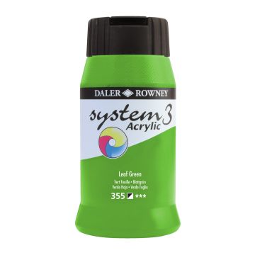 Daler-Rowney System3 Acrylic Paint - 500ml - Leaf Green