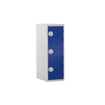 3 Door Locker With Deadlock - Blue