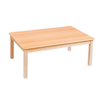 GALT Rectangular Solid Beech Classroom Table - 960 x 690 x 300mm - Beech